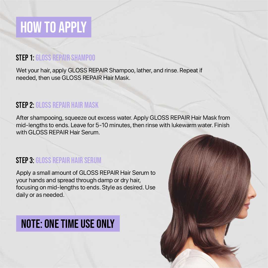Hair Spa Kit Treatment Gloss Repair (BUY 3 GET 2 FREE)