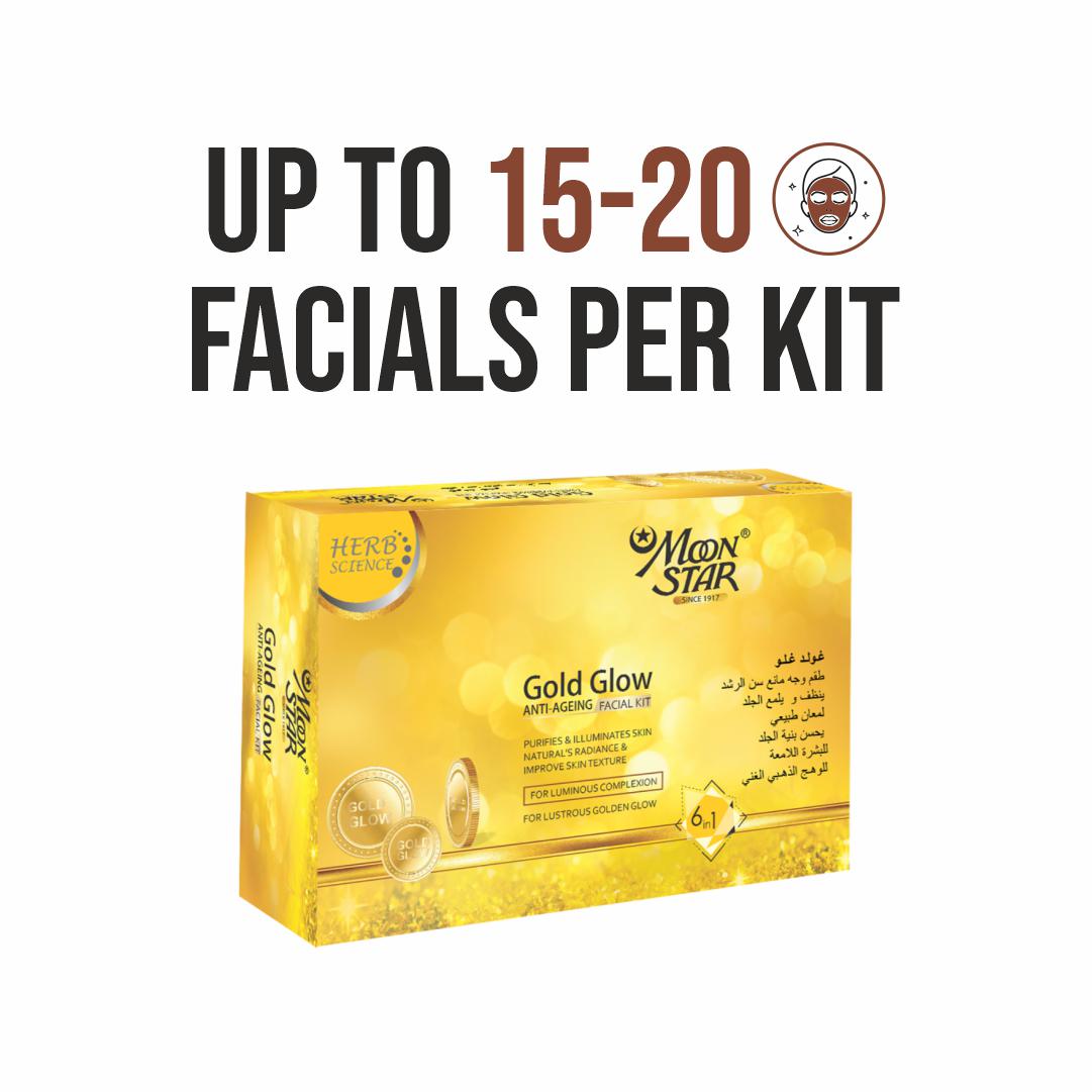 Gold Glow Anti-Ageing Facial Kit (525gm)