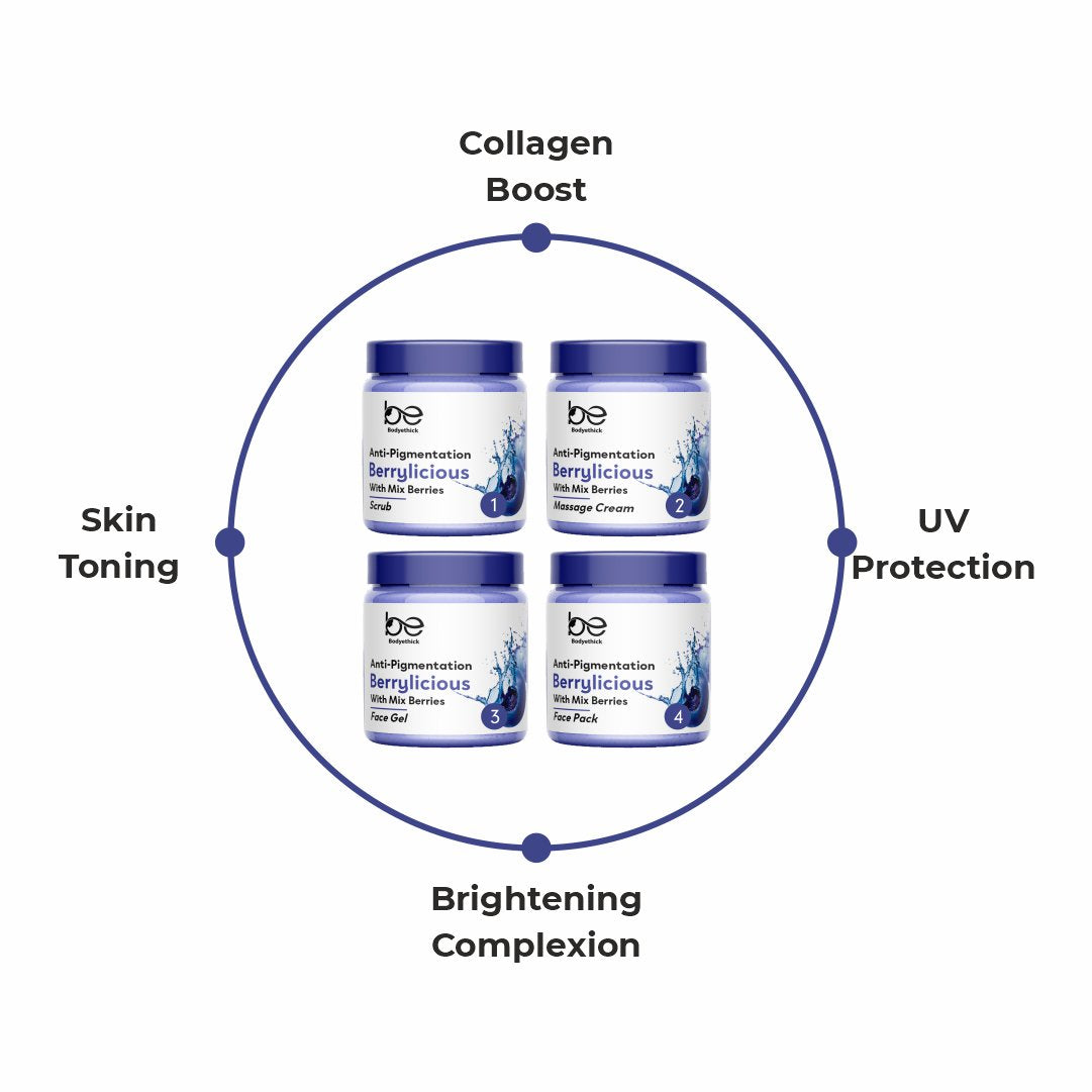 Bodyethick Berrylicious Anti-Pigmentation || 4 Step Solution (1600ml)