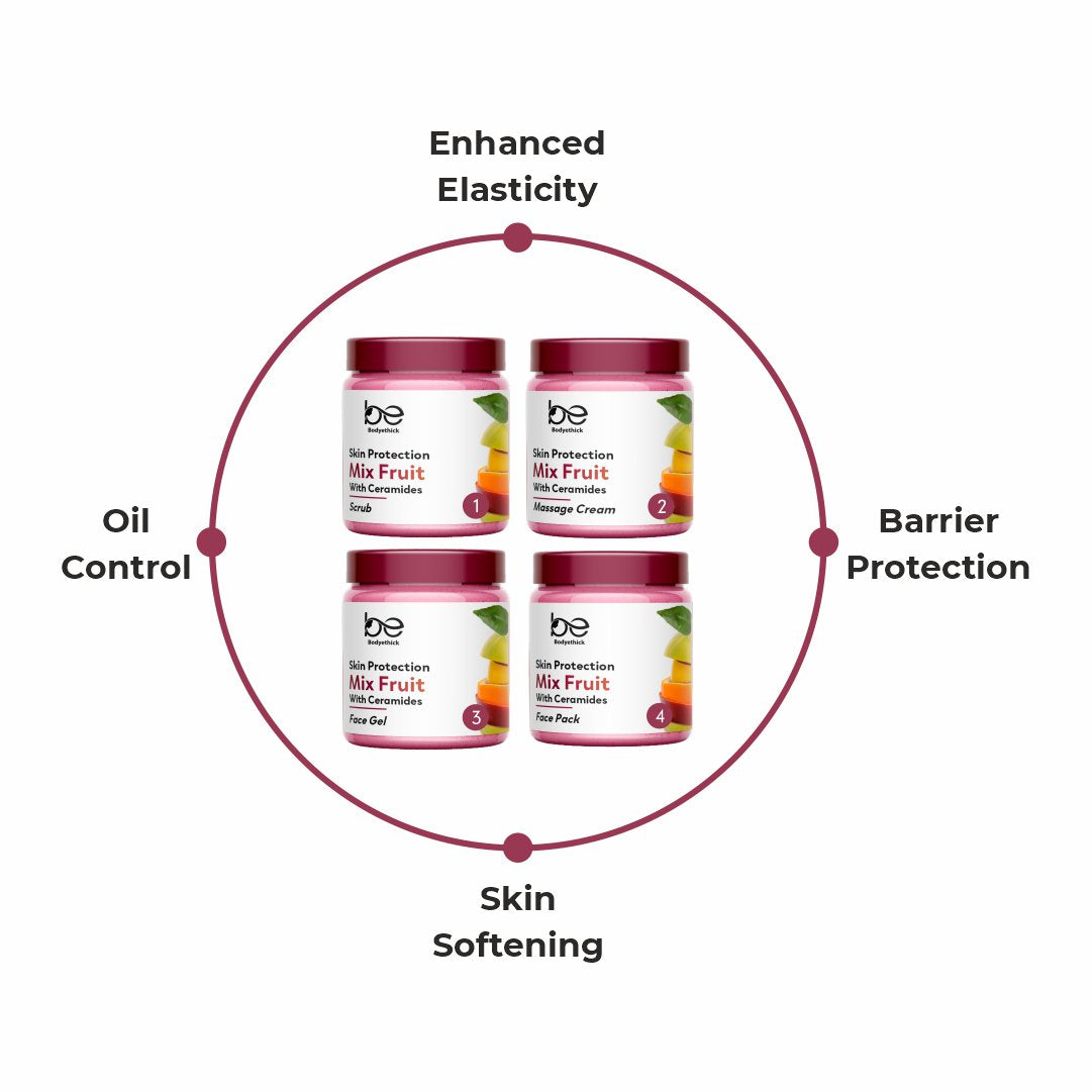 Bodyethick Mix Fruit Skin Protection || 4 Step Solution (1600ml)