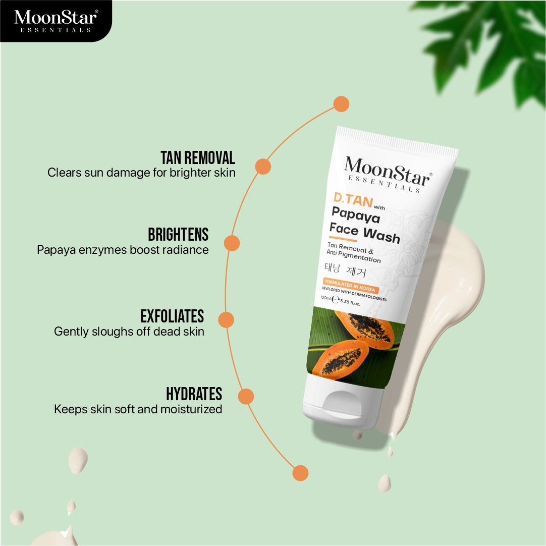 Papaya Face Wash With Tan Removal & Anti-Pigmentation (100ml)