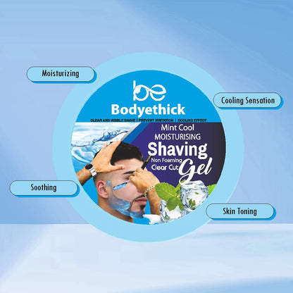 Mint Cool Moisturising Shaving Gel (500g)