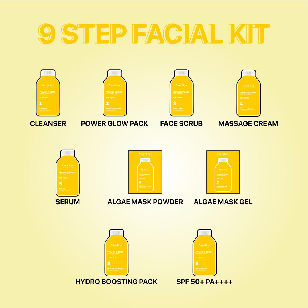 Moonstar Milk Shake Facial Kit Combo Pack of 5 (Buy 3 Get 2)