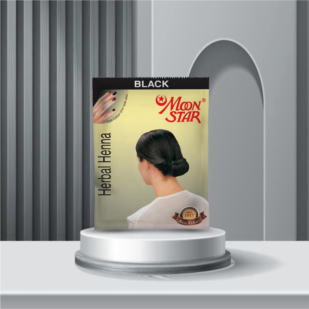 Herbal Henna Black Hair Color ( 2 BOX= 12 Sachets )