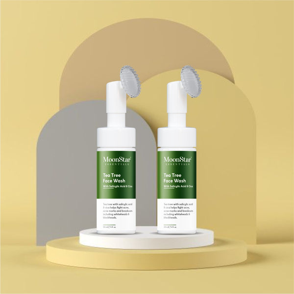 Tea Tree Foaming Face Wash (Pack of 2) – Moonstar Essentials