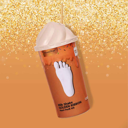 Golden Ribbon Milk Shake Mani-Pedi Kit