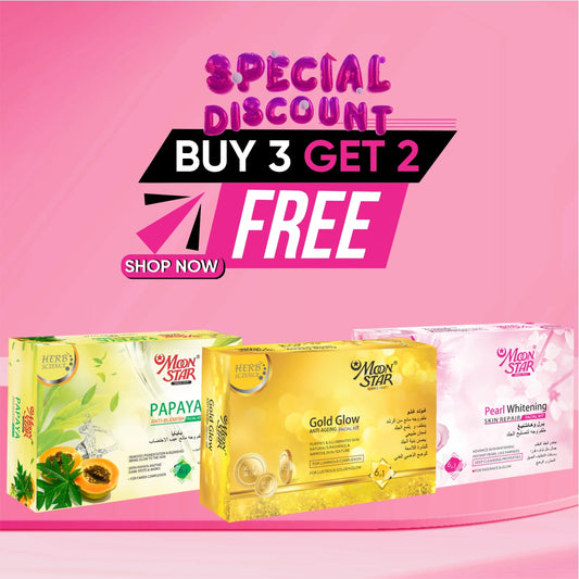 Moonstar (Buy 3 Get 2 FREE) 6 Steps Facial Kit