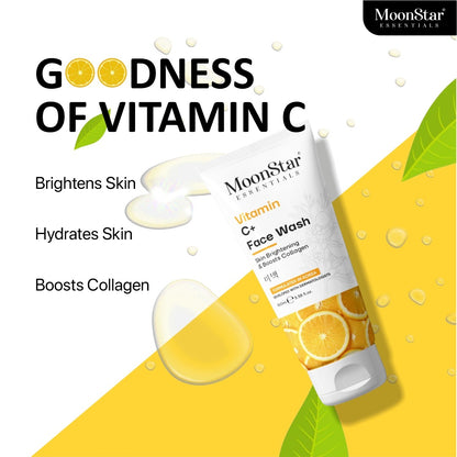 Vitamin C+ With Skin Brightening & Boosts Collagen Face Wash (BUY 1 GET 1 FREE)