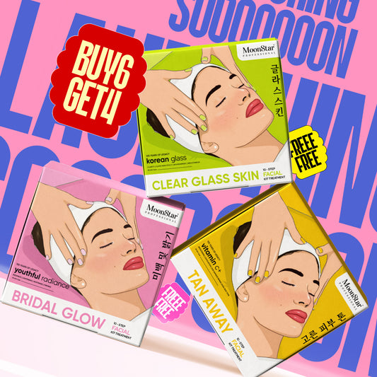 Moonstar 10-Step Facial Kit Treatment Pack of 10 (Buy 6 Get 4 FREE!)