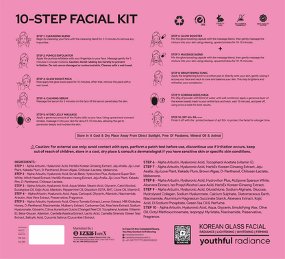 Moonstar 10-Step Facial Kit Treatment Pack of 10 (Buy 6 Get 4 FREE!)